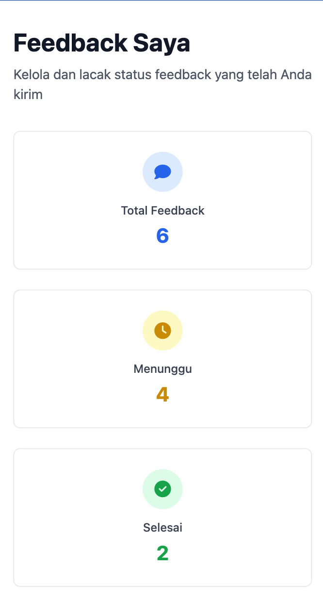 Cek Status Feedbackmu