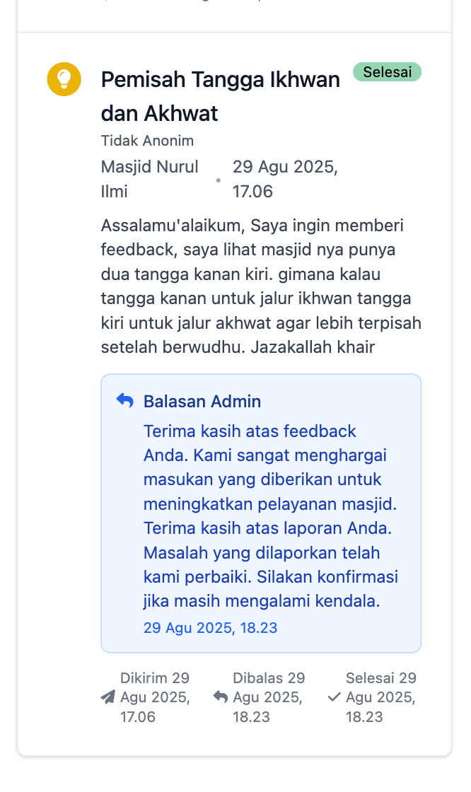 Dapatkan Response